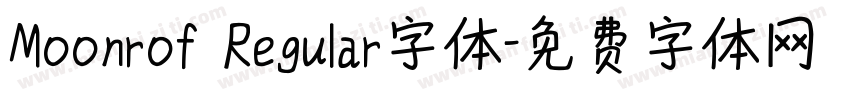 Moonrof Regular字体字体转换